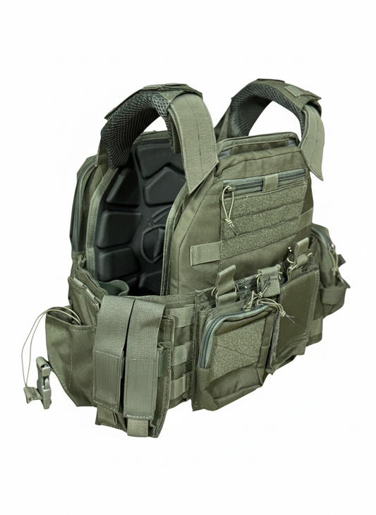 Full Assault Package Vest (FAPV) Gen5 Plate Carrier-Green-Advanced Padding