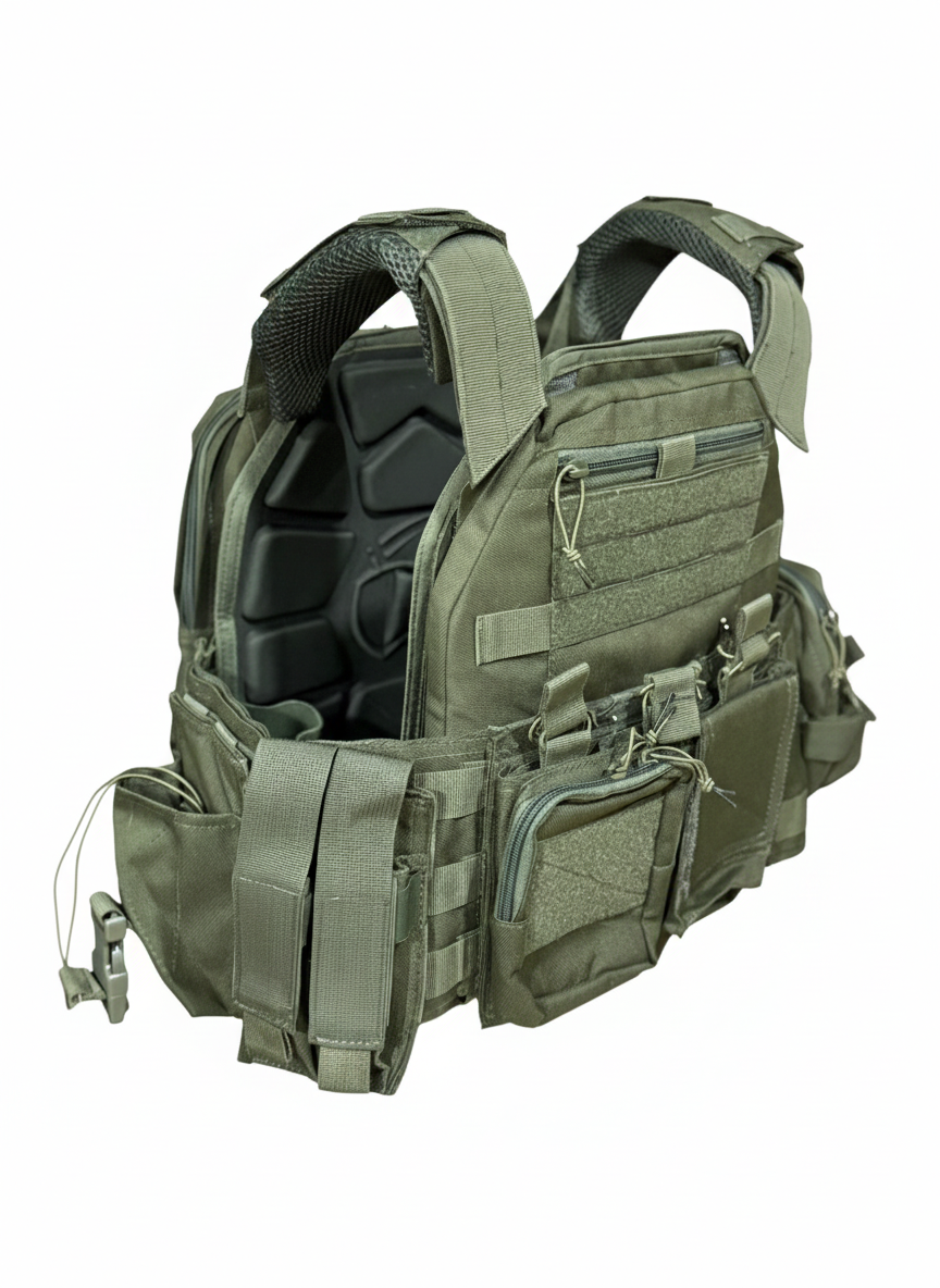 Full Assault Package Vest (FAPV) Gen5 Plate Carrier-Green-Advanced Pad ...