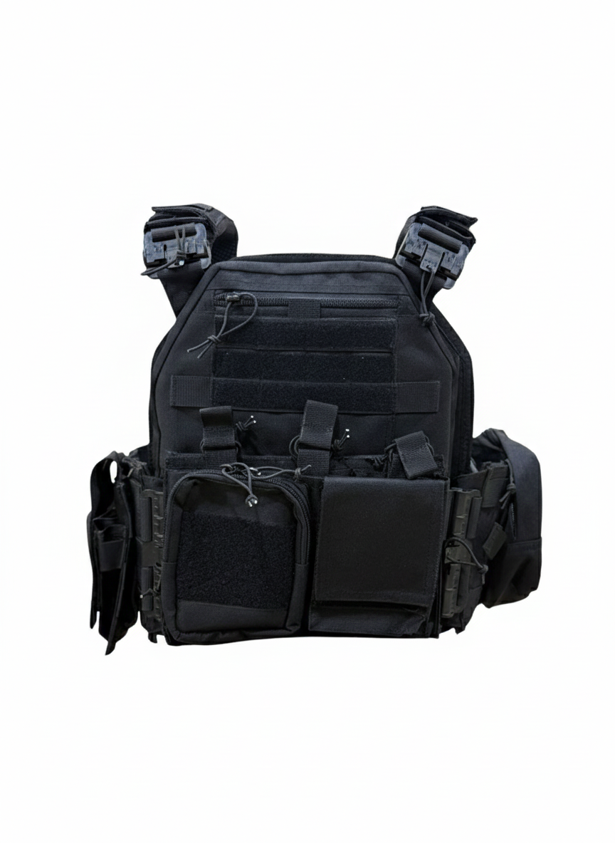 Full Assault Package Vest (FAPV-QR) Gen5 Plate Carrier-Black-Advanced Padding