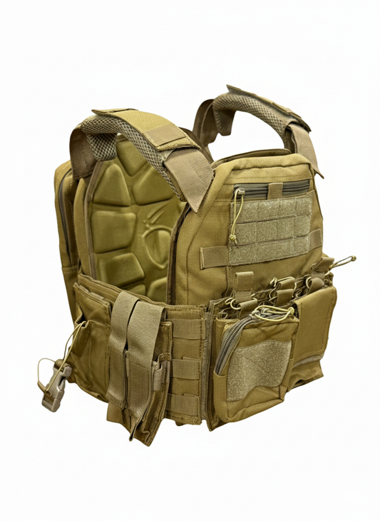 Full Assault Package Vest (FAPV) Gen5 Plate Carrier-Coyote-Advanced Padding