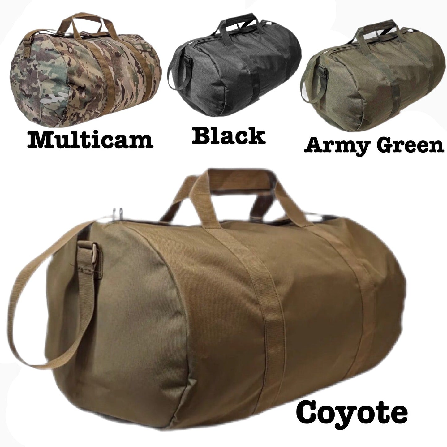 (20 Bags) Duffel Bag 21”x 14” 80L Coyote Brown